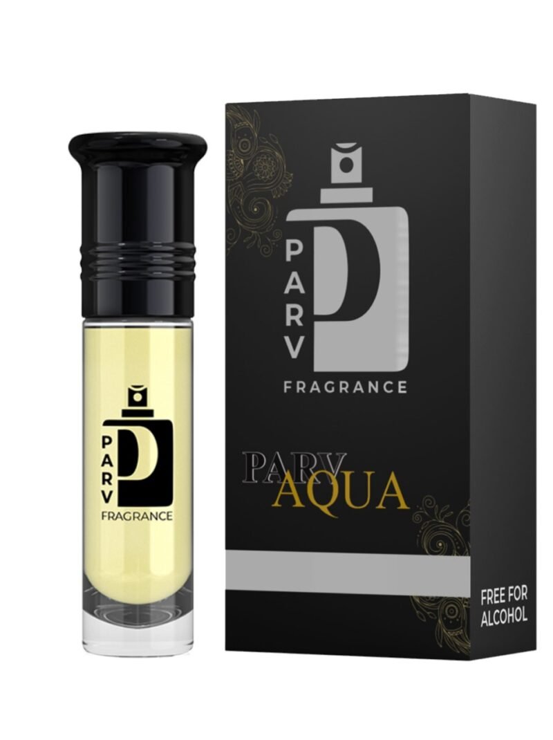 Attar Roll-On for Men, Women & Unisex– 100% Pure Ittar Perfume, Long-Lasting Aquatic Scent, Fresh Cologne & Aqua Notes, Non-Alcoholic Fragrance (6ML)